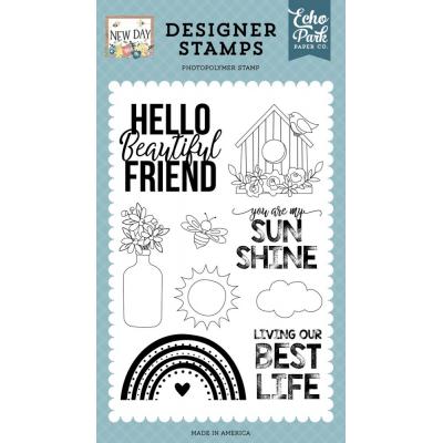 Echo Park New Day Clear Stamps - Best Life 